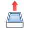 Outbox Tray emoji on Emojidex